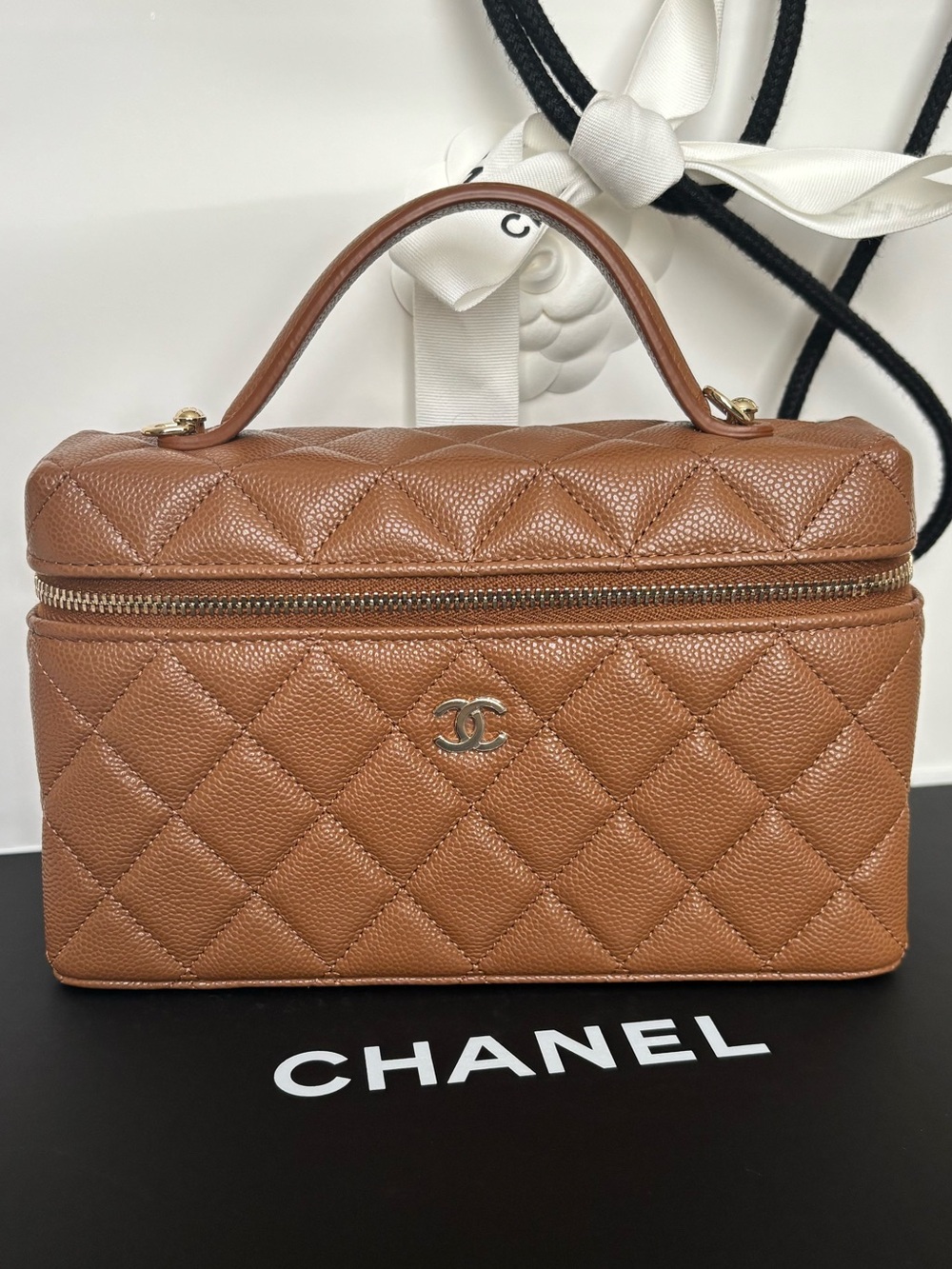 Chanel 26A Brown Slim Vanity BNWT